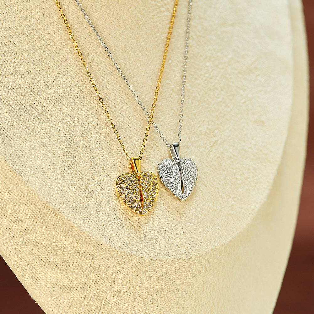 Soaring Love Dual-Heart Falcon Pendant