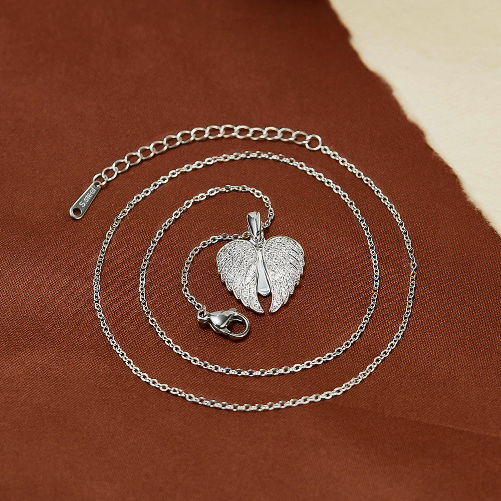 Soaring Love Dual-Heart Falcon Pendant