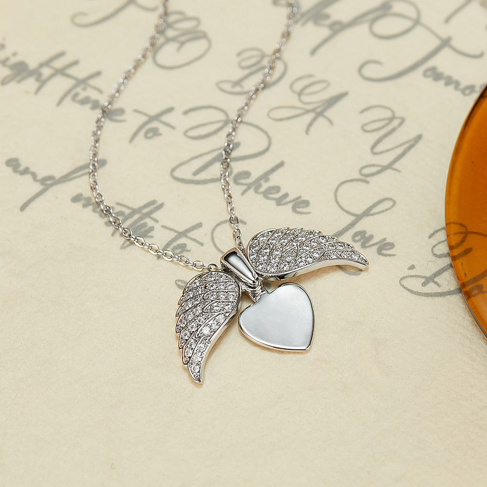 Soaring Love Dual-Heart Falcon Pendant