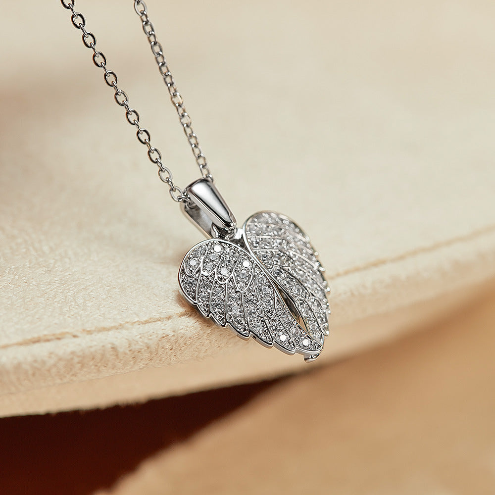 Soaring Love Dual-Heart Falcon Pendant