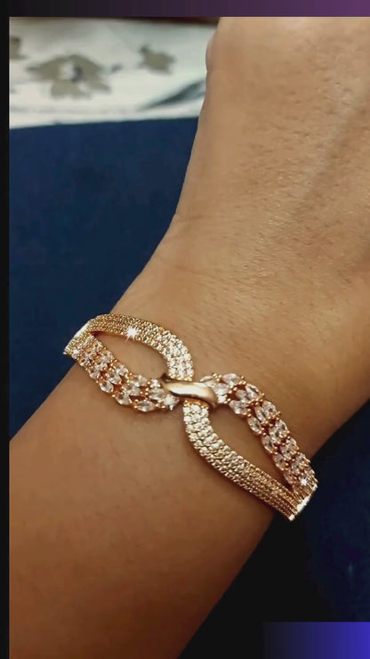 Limited Edition Diamonds & Crystals Embedded Infinity Love Bracelet