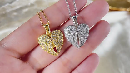 Soaring Love Dual-Heart Falcon Pendant